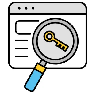 Keyword research icon